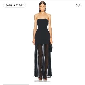 L’academie Marianna Amiens Gown Black Strapless Dress